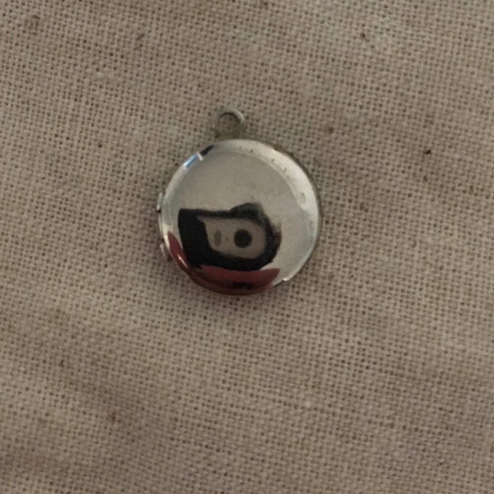 Vintage silver locket charm